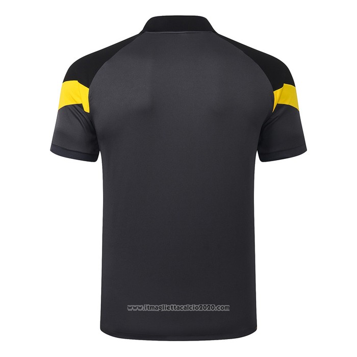 Maglia Polo Borussia Dortmund 2020 2021 Grigio